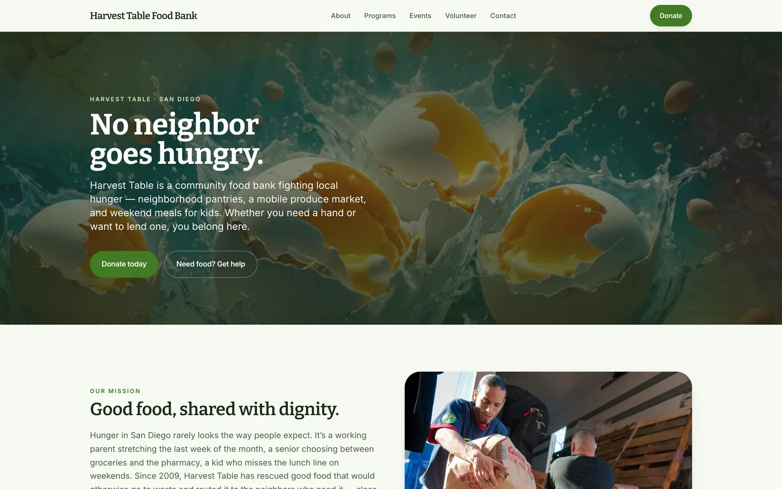 Harvest Table Food Bank preview