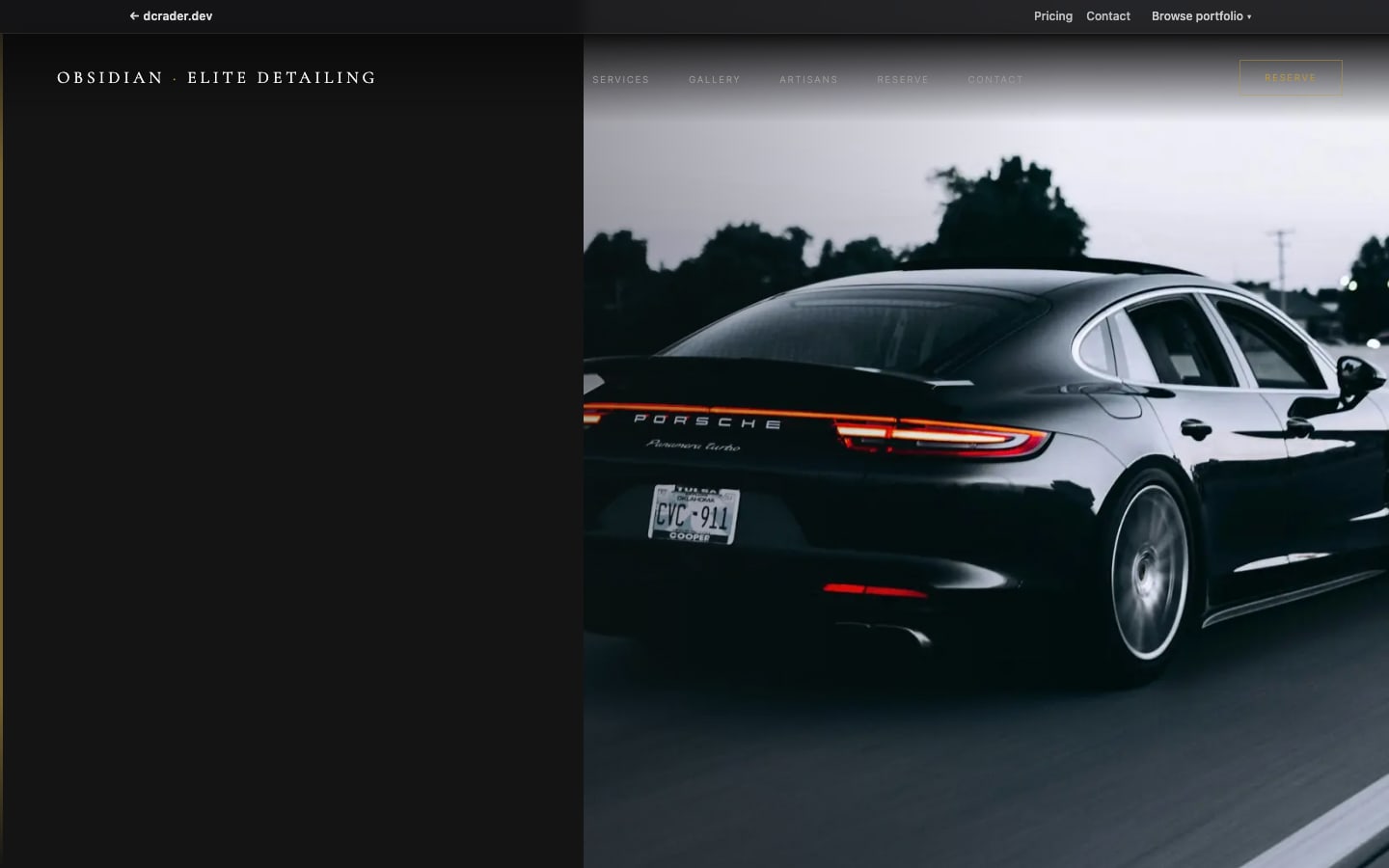 Auto Shops & Detailing — Luxury Detail design preview