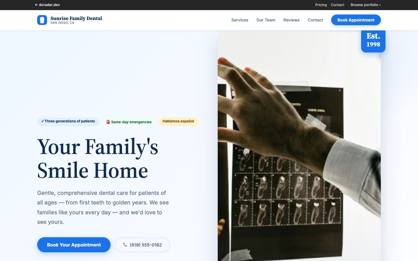 Dentists & Orthodontists — Clean Family design preview