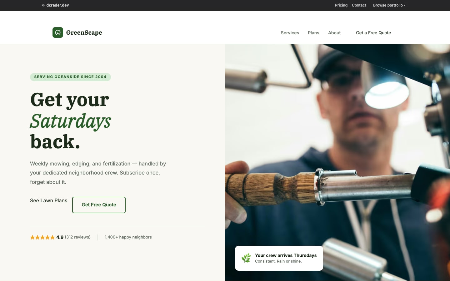 Landscaping & Outdoor — Residential Lawn design preview