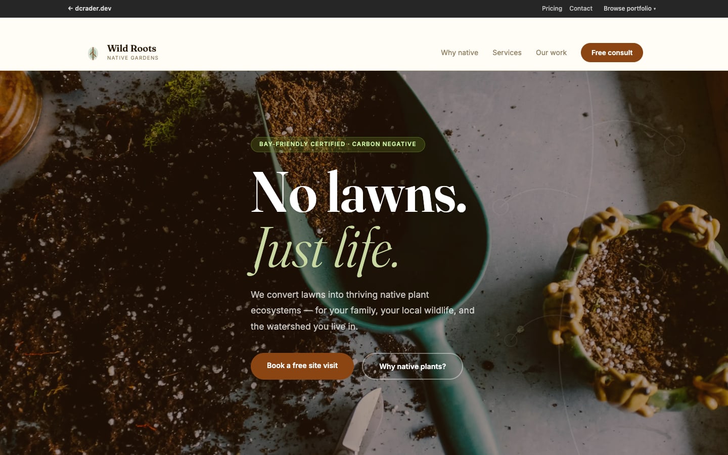 Landscaping & Outdoor — Eco Native design preview