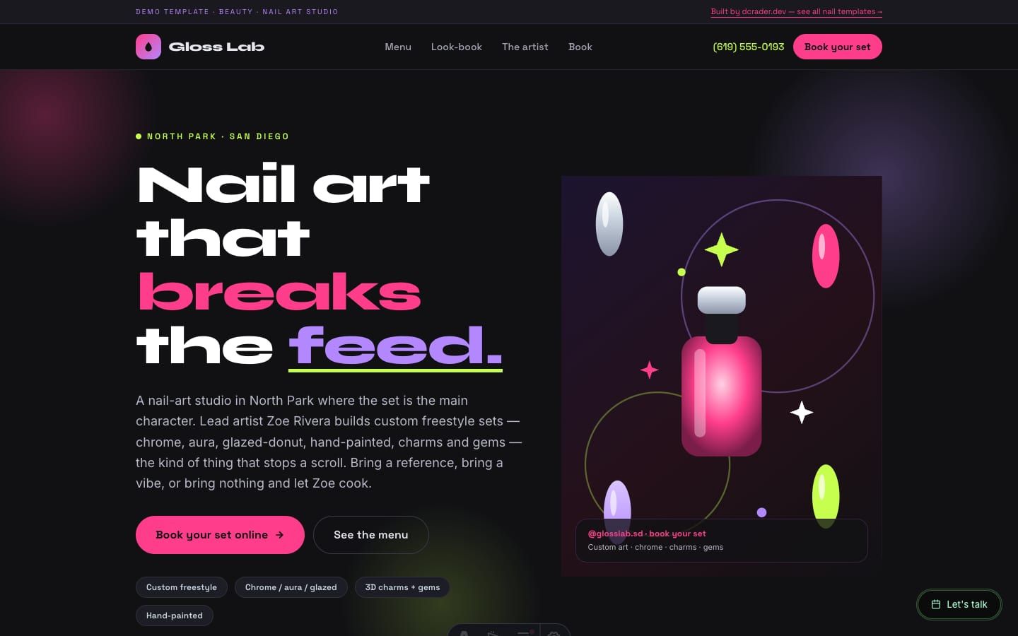 Nail Salons — Nail-Art Studio design preview