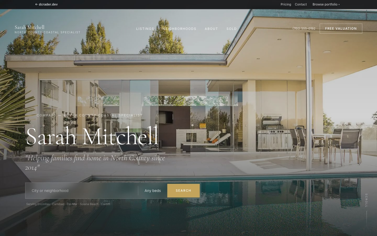 Real Estate — Coastal Elegant design preview