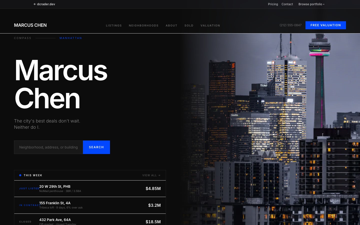 Real Estate — Urban Modern design preview