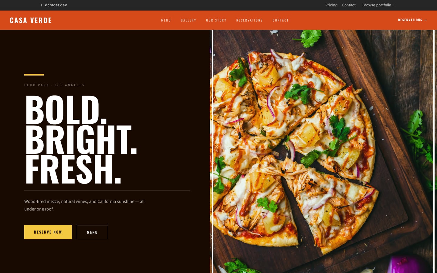 Restaurants & Cafés — Bold & Colorful design preview