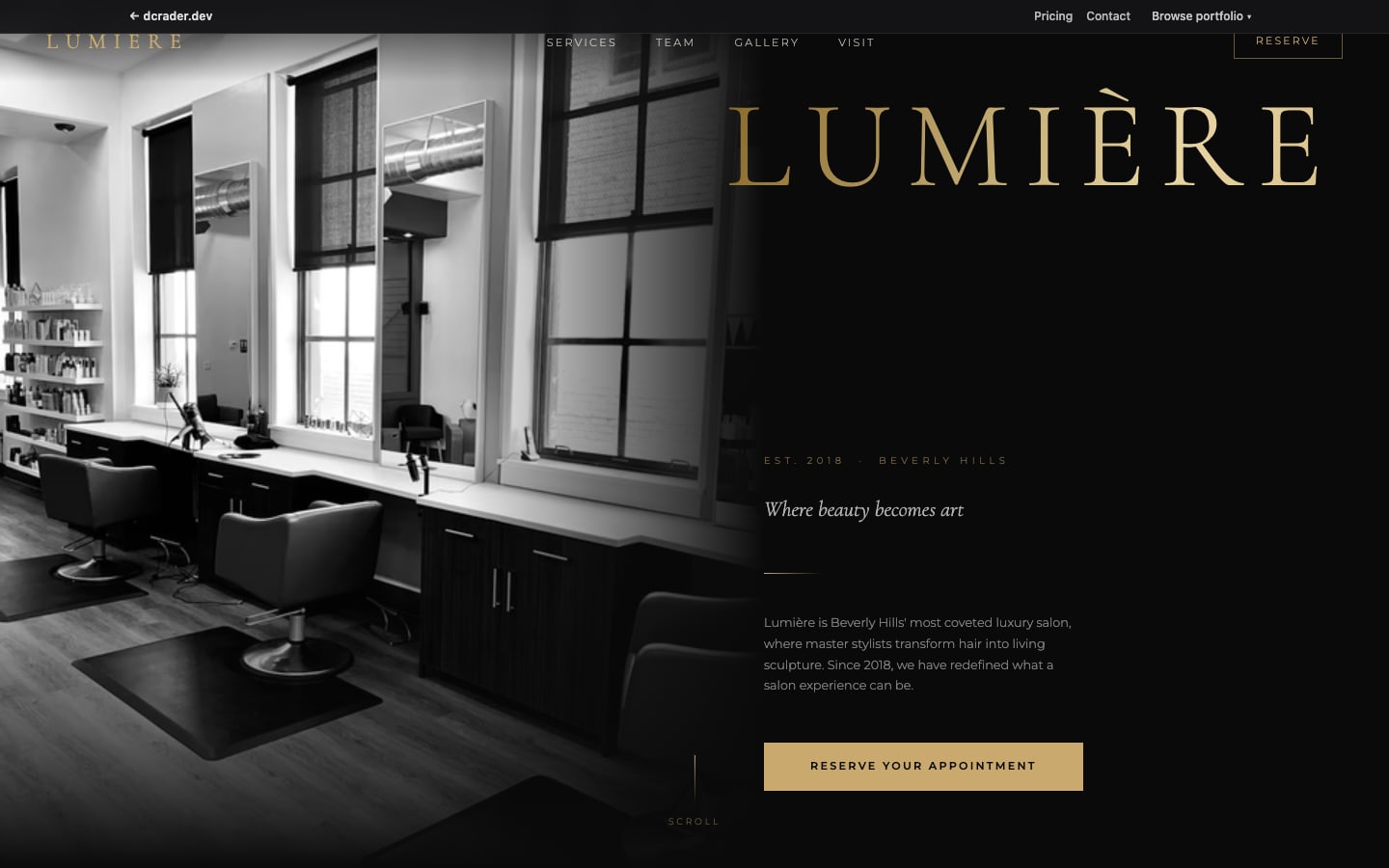 Salons & Beauty — Modern Luxe design preview