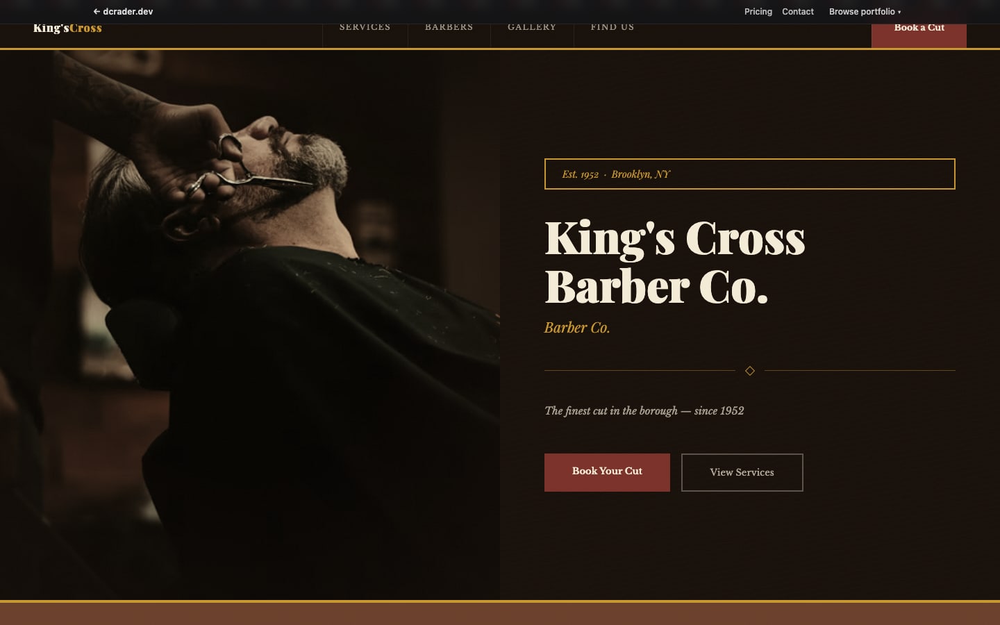 Salons & Beauty — Vintage Barbershop design preview