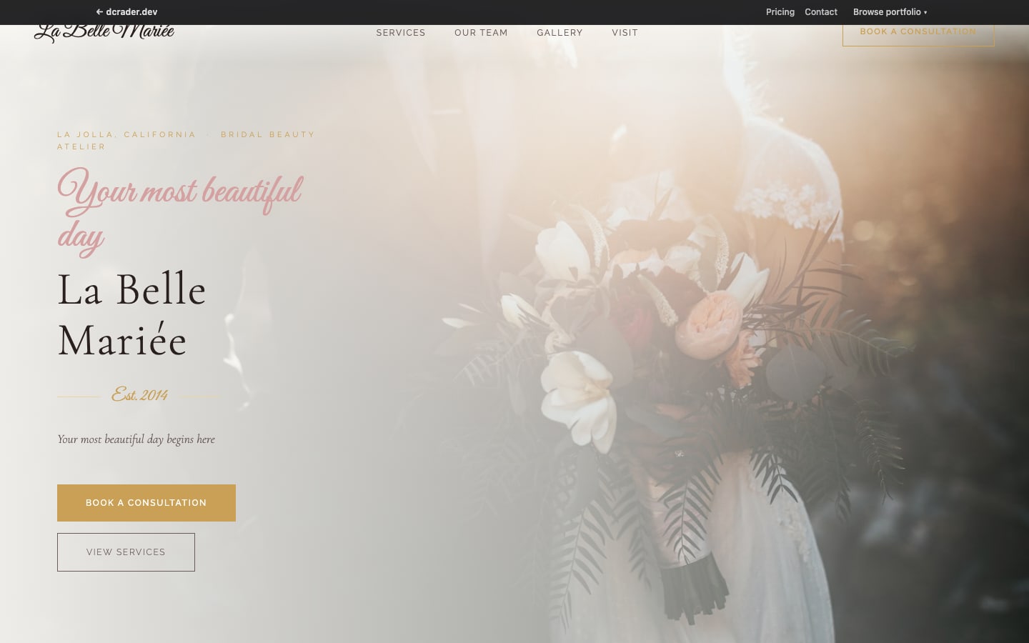 Salons & Beauty — Bridal Glam design preview